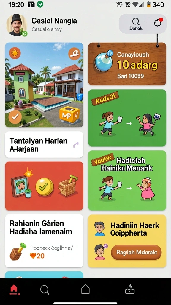 Tangkapan layar menunjukkan karakter utama dalam aksi.