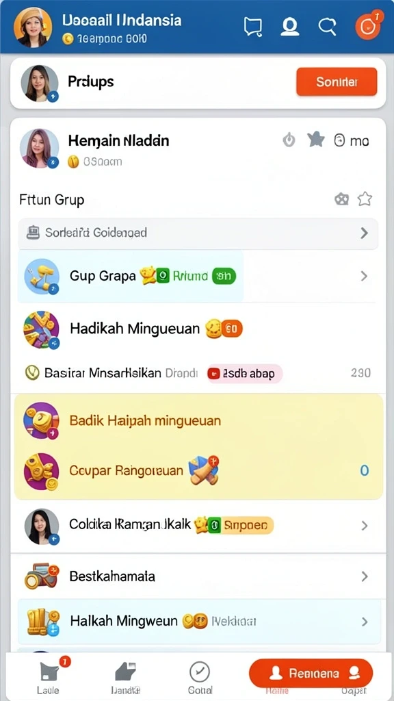 Tangkapan layar menampilkan leaderboard dan prestasi pemain.