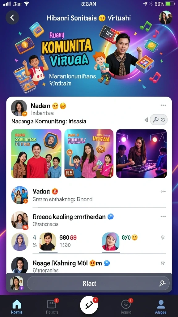 Tampilan antarmuka yang intuitif dan menarik.