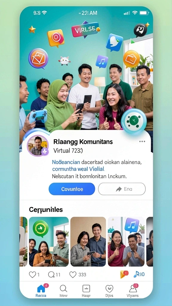 Tampilan beranda yang menarik perhatian untuk memulai permainan.