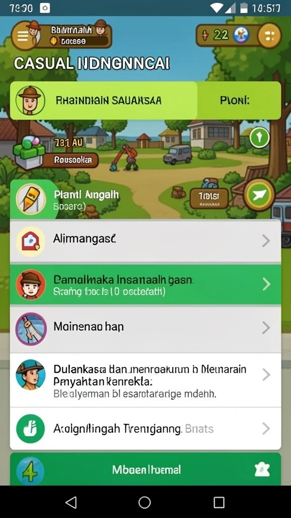 Gambaran indah dari dunia permainan yang penuh petualangan.