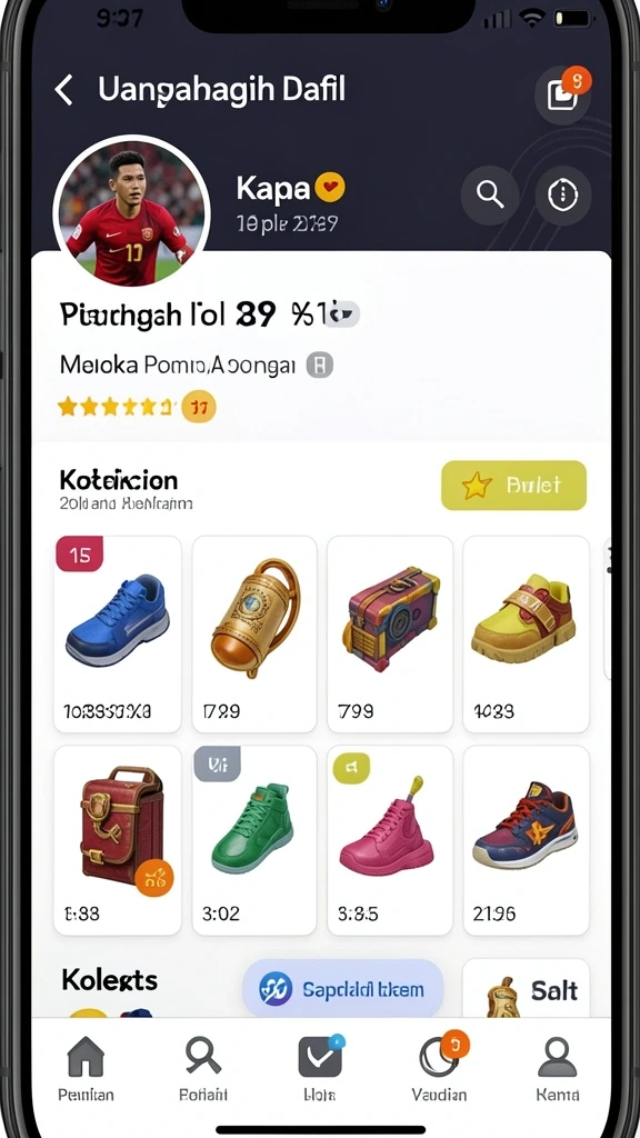 Tampilan menu yang intuitif dan mudah dinavigasi.