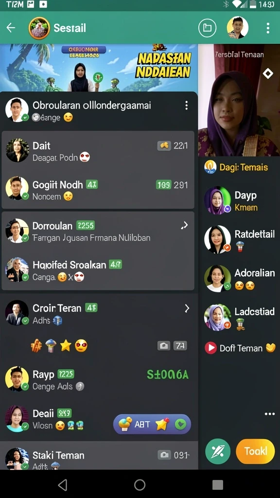 Tangkapan layar yang menunjukkan mode multiplayer yang seru.
