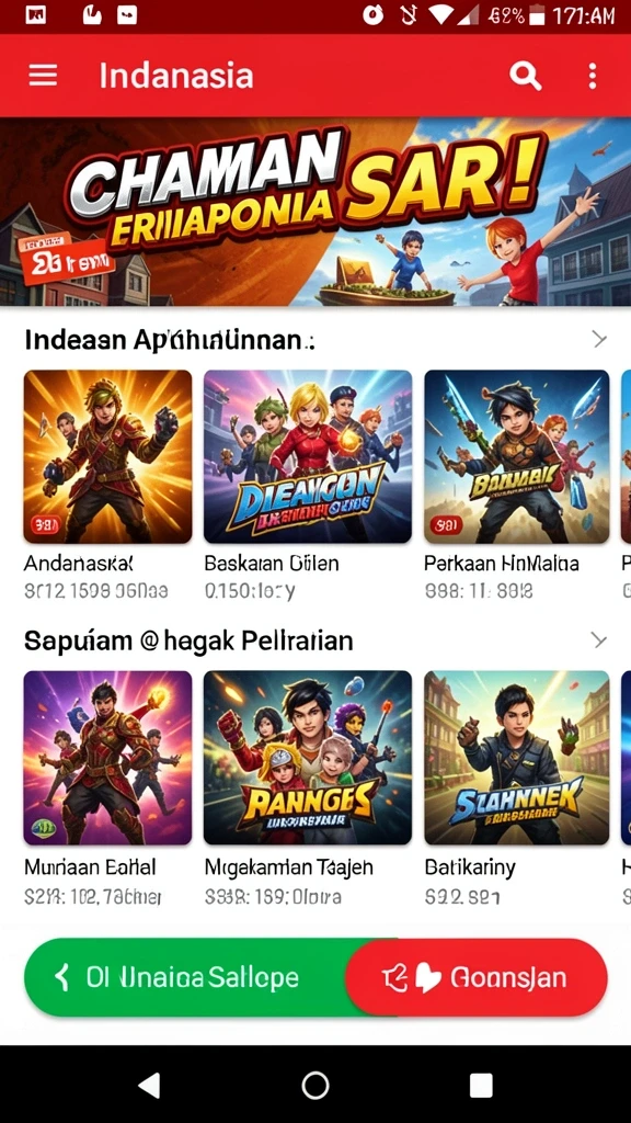 Fitur pertandingan langsung dengan grafik yang menawan.