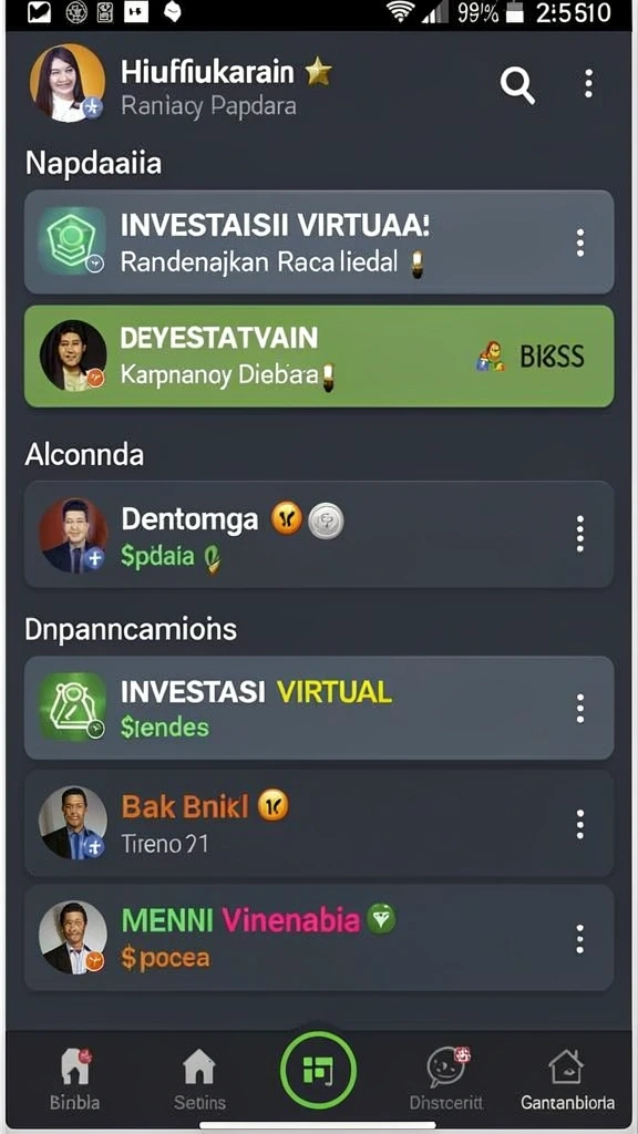 Screenshot memperlihatkan karakter yang telah dikustomisasi dengan unik.