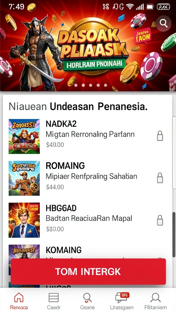 Tampilan antarmuka yang user-friendly.