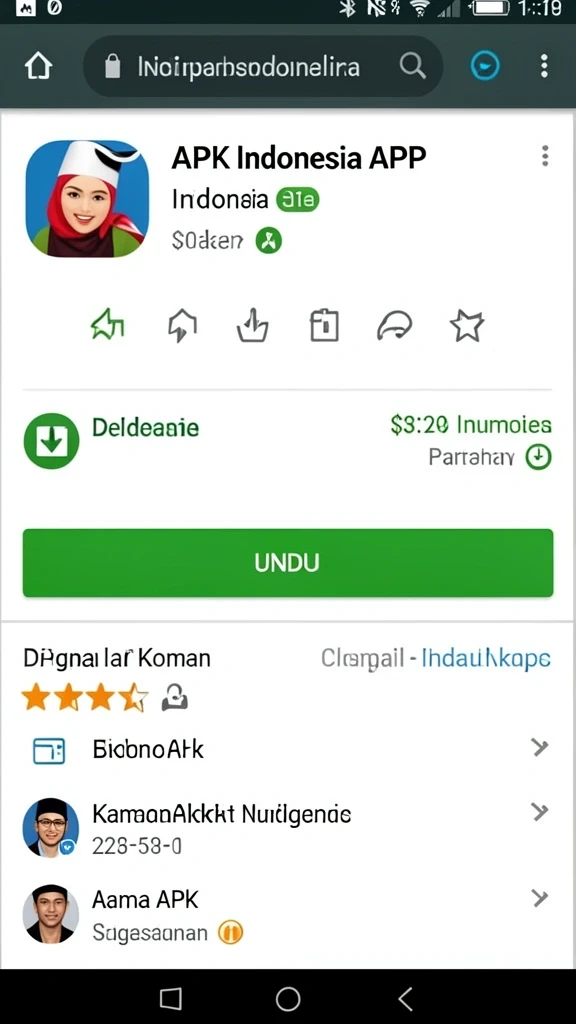 Tampilan utama permainan yang menarik.