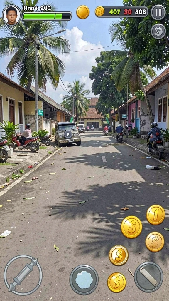 Tampilan ladang yang luas dan cantik.