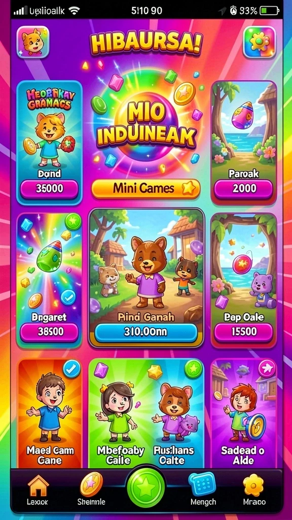 Mini-games seru untuk menguji keterampilan.