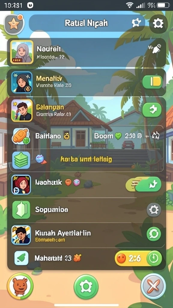 Momen seru dalam balapan multiplayer.