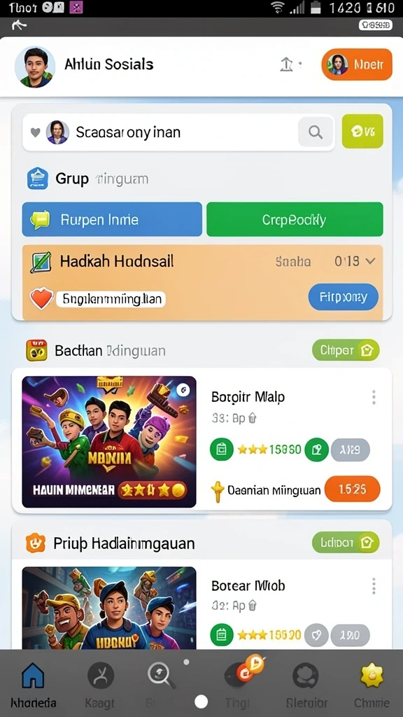 Beragam permainan yang cocok untuk semua usia.