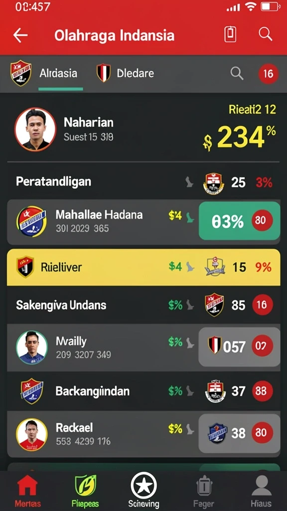 Tampilan karakter yang menarik dan penuh warna.