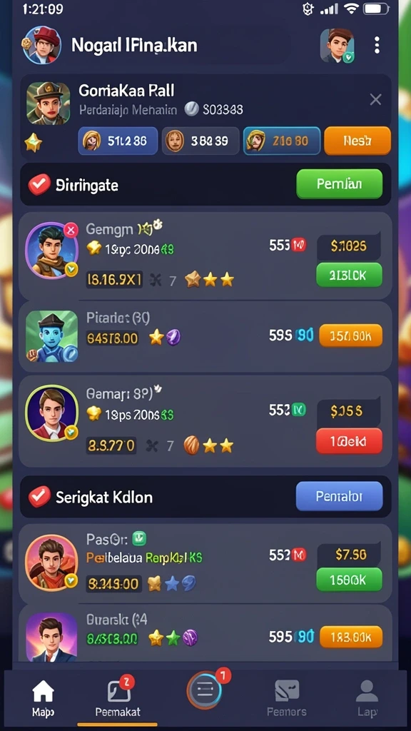 Tampilan utama MINTOTO dengan berbagai pilihan permainan.