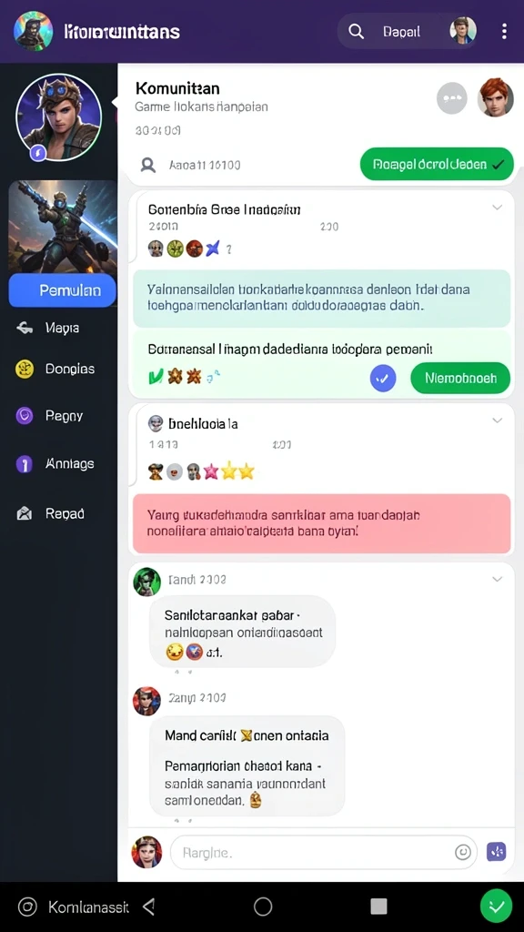 Menampilkan karakter utama dalam misi petualangan.