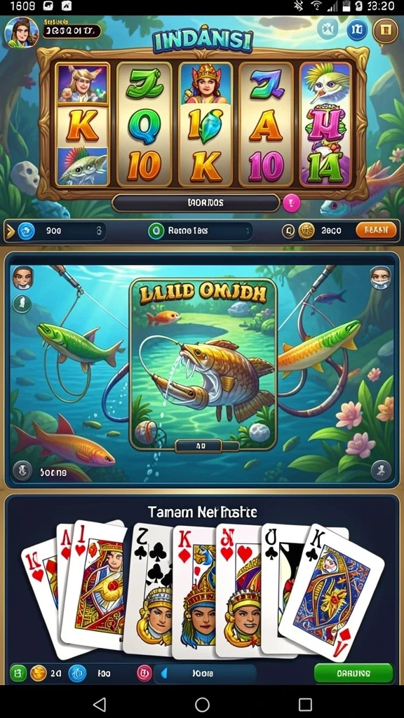 Tampilan utama aplikasi OMUTOGEL yang user-friendly.