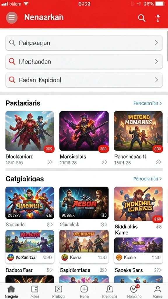Antarmuka permainan yang intuitif dan responsif.