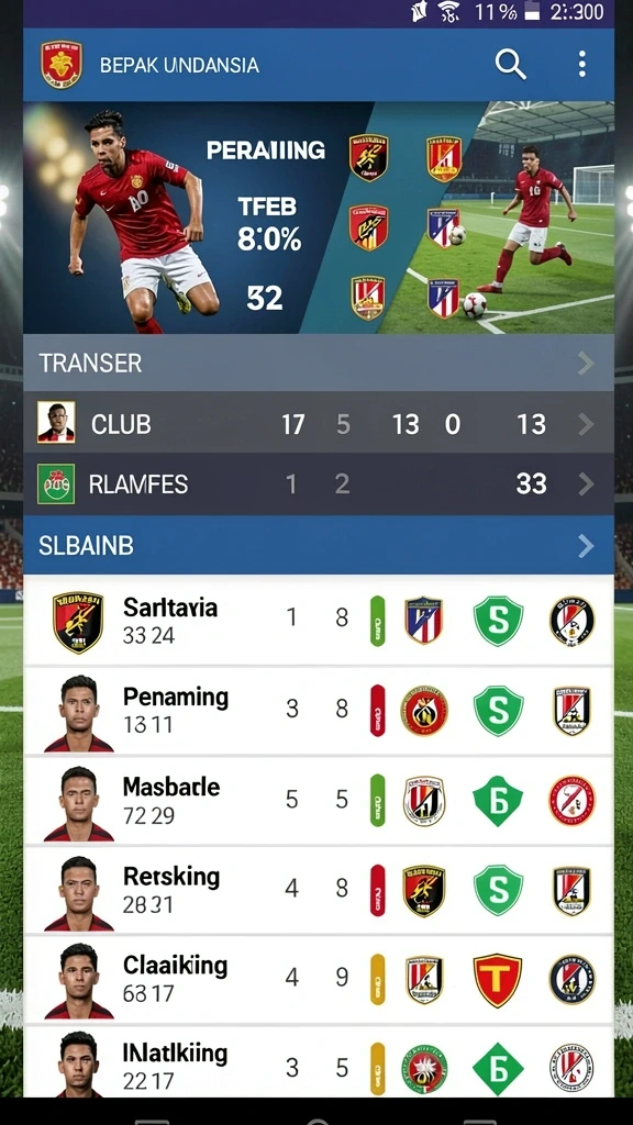 Tampilan misi yang beragam dan menantang.