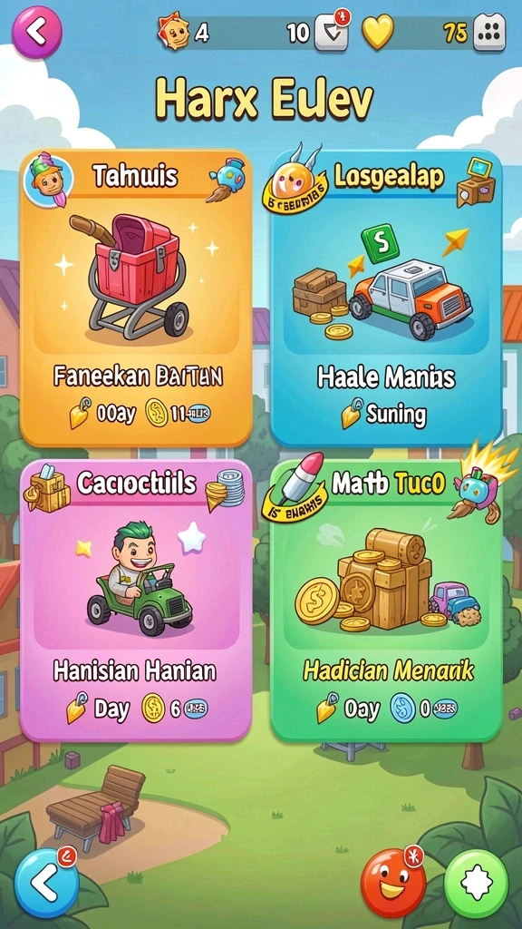 Sistem level baru yang menantang dan seru.