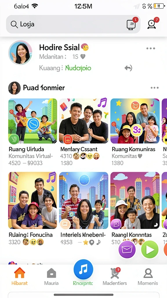 Fitur komunitas untuk berbagi pengalaman dan strategi.