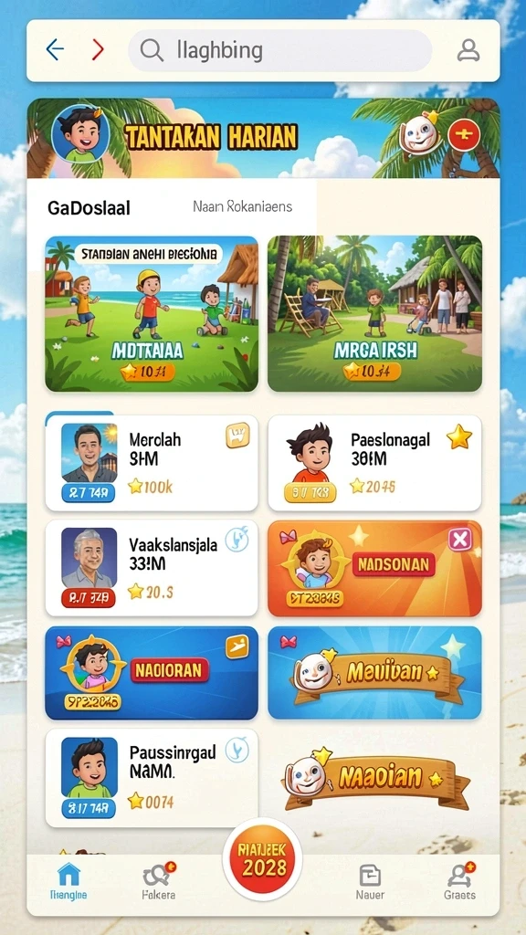 Menunjukkan salah satu karakter utama dalam permainan.