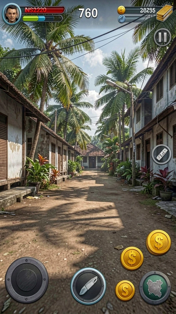 Fitur multiplayer yang memungkinkan bermain dengan teman.