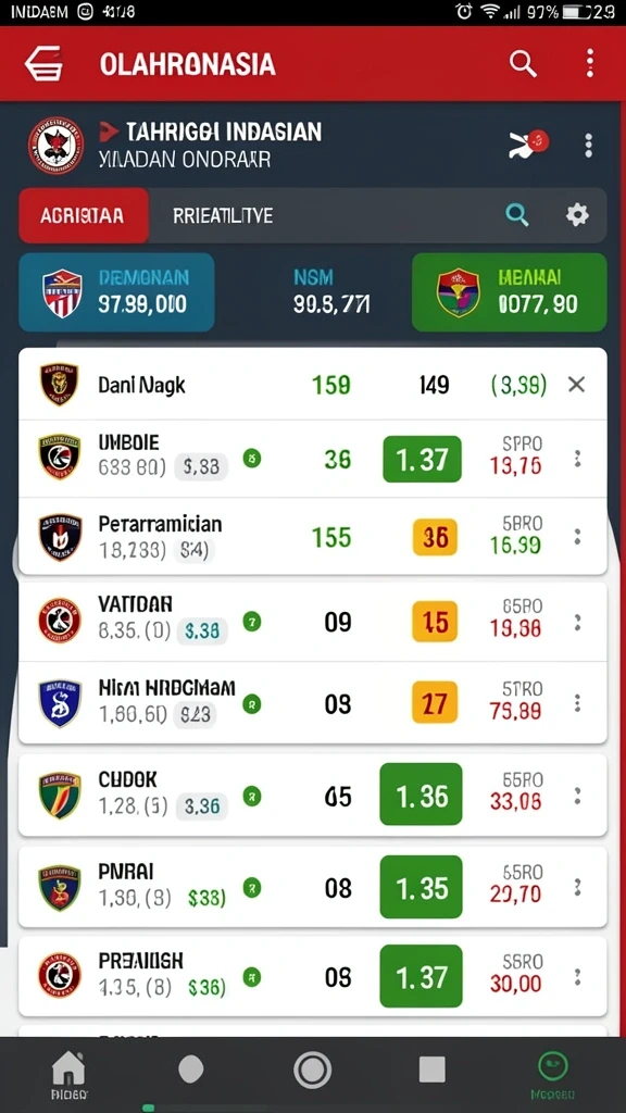 Screenshot aplikasi TOTO22 menampilkan antarmuka yang ramah pengguna.