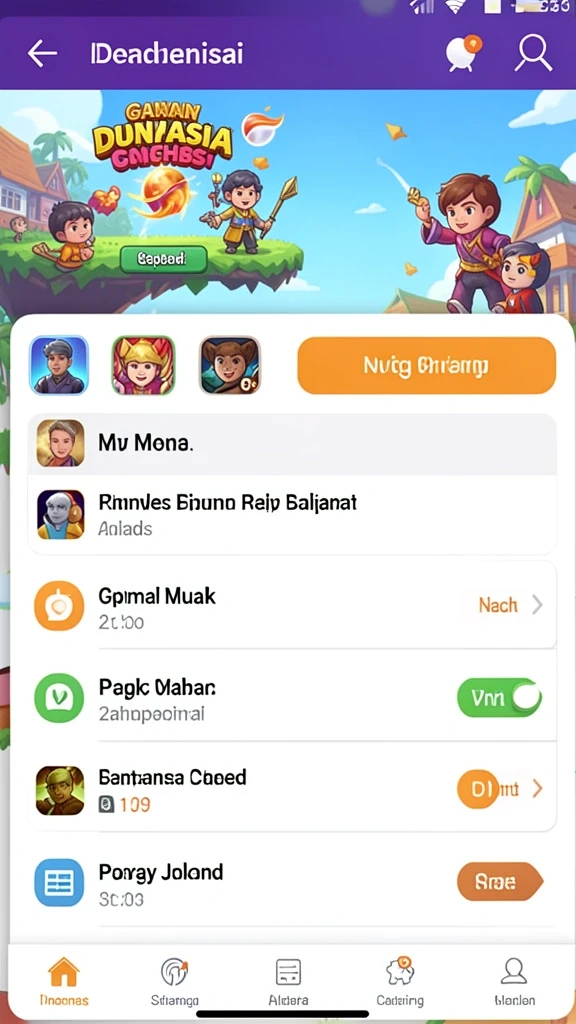 Tampilan antarmuka yang menarik dan mudah digunakan.