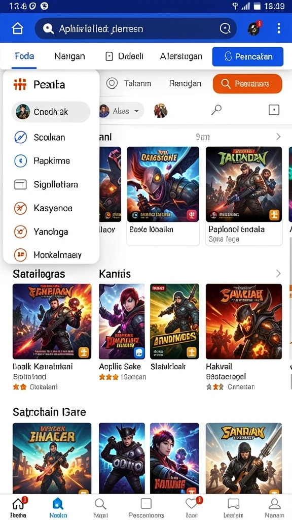 Screenshot menunjukkan karakter utama dalam aksi mendebarkan.